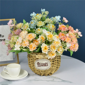 Bouquet de chrysanthèmes griffes de dragon coréens Dongchen Crafts, 31 cm, fleurs artificielles en soie pour décoration de salon et de mariage - Product Image 5