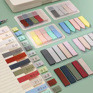 Benutzer definierte bunte Haft notizen Starke klebende helle Farben Self-Stick Memo Pads Sets Lesezeichen für Schul büro