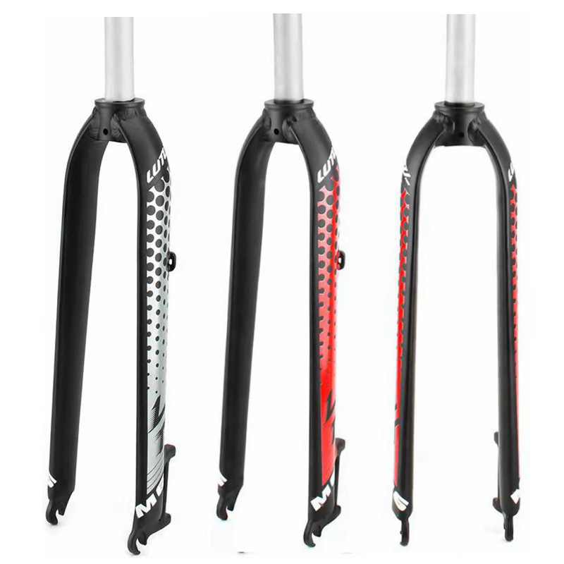 Велосипедная вилка из алюминиевого сплава 24/26/27.5/29, вилка для горного велосипеда, жесткая вилка без подвески