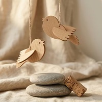 Puzzle d'oiseaux en bois écologique vierge pour la décoration intérieure et le graffiti