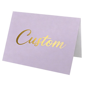 Segnaposto da Tavolo Personalizzato in Carta Bianca con Lamina Dorata, Stampa Offset su Cartoncino per Feste e Ristoranti - Product Image 4