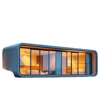Capsule spatiale conteneurisée mobile de 20 pieds, maison de vacances, appartement, point touristique, installation facile, design moderne