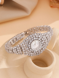 2025 New Zirconium dát thạch anh xem quyến rũ đường cong vẻ đẹp phong cách không thấm nước của phụ nữ thạch anh xem - Product Image 4