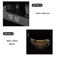 Cafetière électrique intelligente à distribution automatique, contrôle numérique de la température, programmable, en acier inoxydable, pour usage domestique et hôtelier