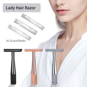 Reusable Zinc Alloy <strong>Single</strong> Blade Facial Safety <strong>Razor</strong> Women's High-end Face Shaving <strong>Razor</strong> - Product Image 5