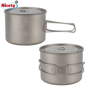 钛咖啡杯带盖折叠手柄野营徒步旅行背包户外登山 - Product Image 4