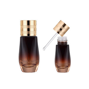 Botella de vidrio de aceite esencial de lujo de 20ml con cuentagotas Mismo estilo Estel Serum Calidad Cuidado DE LA PIEL Proveedor de contenedores de vidrio - Product Image 5