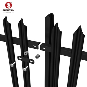 Valla de empalizada de acero superior y angular con revestimiento de polvo galvanizado en caliente - Product Image 4