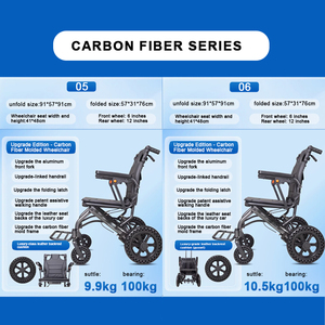 Silla de ruedas manual de alta calidad al por mayor, silla de ruedas con reposabrazos plegable de aluminio, silla de ruedas ligera para personas mayores con discapacidad - Product Image 3