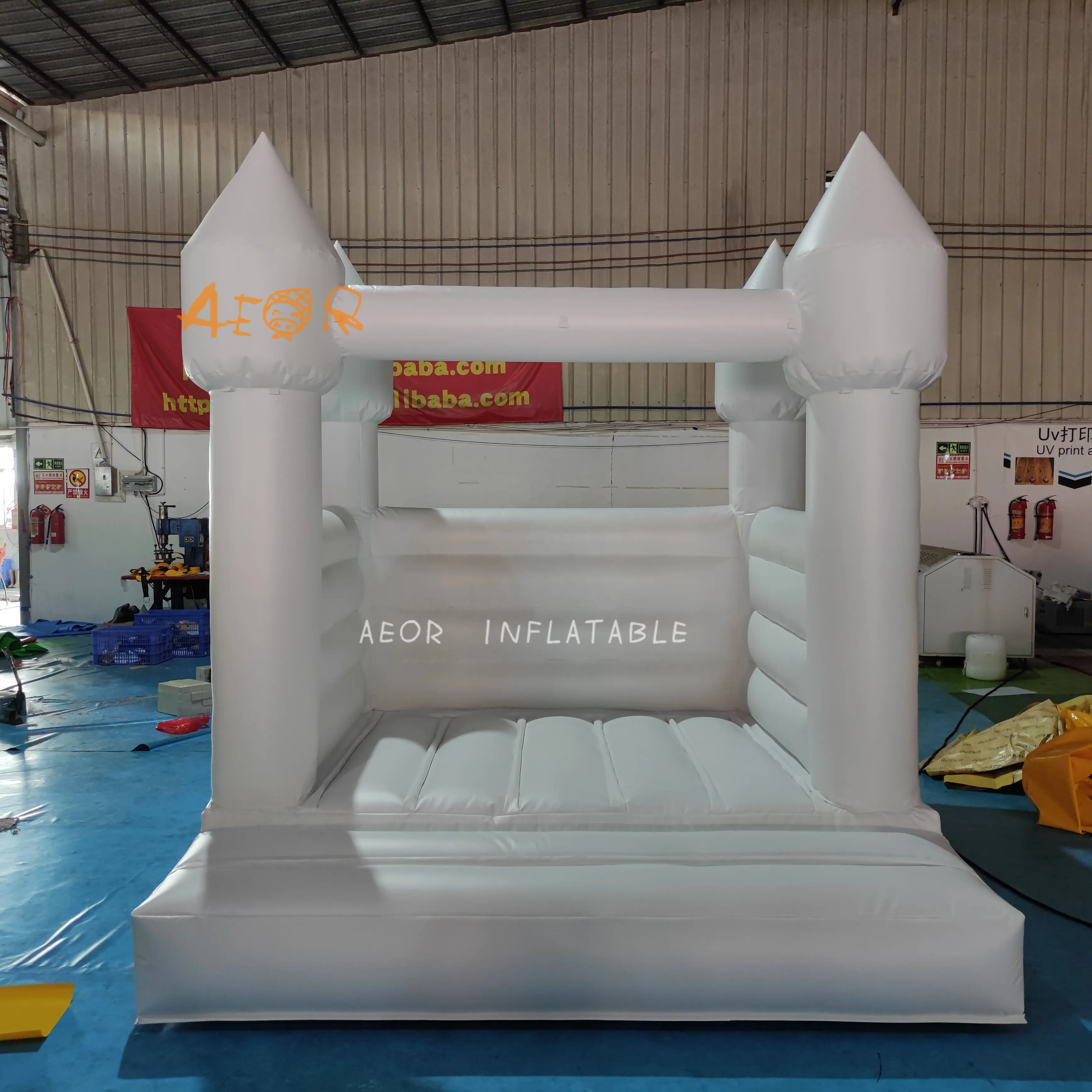 Commercial Colorful Small Size 10*10ft Inflatable White Jumping Wedding Bouncy Castle Bounce House For Kids Adult Outdoor Fun