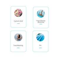 Bandelettes de test 4-en-1 faciles à lire pour piscine domestique, kit de test de la qualité de l'eau pour spa et jacuzzi (Chlore, pH, Alcalinité, Dureté) OEM