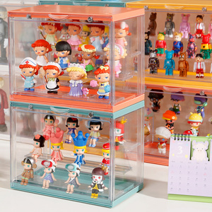 Tùy chỉnh hình búp bê mô hình Acrylic lưu trữ hiển thị hộp Acrylic rõ ràng Túi xách hình đồ chơi hiển thị trường hợp lưu trữ tổ chức - Product Image 3