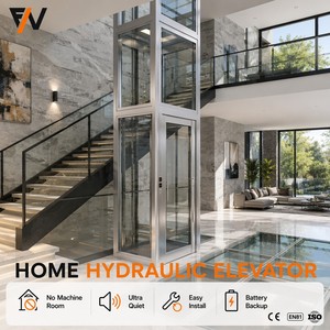 Küçük 2-5 Katlı Yolcu Makaslı Hidrolik Ev Asansörü Konut Asansörü Otomatik Kontrol Dayanıklı 5 Yıl Garantili Paslanmaz Çelik - Product Image 3