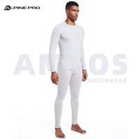Pakaian Dalam Ski Musim Dingin Pria Alpine PRO OEM Kustom Bernapas Cepat Kering Termal Poliester/Nilon Setelan Long Johns Olahraga