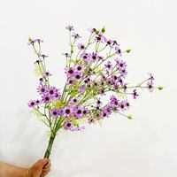 Bunga Daisy Liar Tangkai Tunggal, Buket Krisan Musim Semi, Daisy Kecil, Bunga Buatan untuk Dekorasi Rumah, Bahan Bunga Bergaya Pastoral