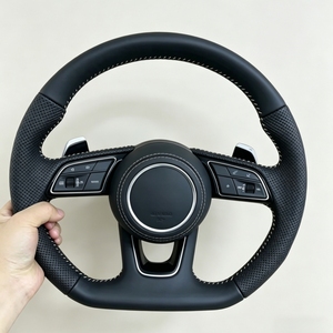 Volant sport en cuir style <span class=keywords><strong>RS</strong></span> à <span class=keywords><strong>prix</strong></span> d'usine, Plug & Play pour <span class=keywords><strong>Audi</strong></span> R8 TTRS C6 C7 C8 A3 A4 A6 A8 S4 S5 S7 A5 A7 Q5 - Product Image 2