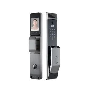 High Quality Home Security Digital Camera Password Fingerprint Card Tuya Wifi Remote Control Smart Camera Door Lock