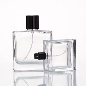 Flacon de parfum carré minimaliste 30ml 50ml 100ml en verre avec bouchon magnétique, logo personnalisable - Product Image 3