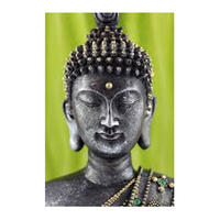 Peinture diamant tête de bouddha colorée, perceuse complète, Art, broderie, décor de salon, Kit de points de croix