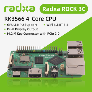 คอมพิวเตอร์บอร์ดเดี่ยวอุตสาหกรรม ROCK 3C RK3566 Quad Core SBC GPU NPU 1080P@60 HDMI Output ยี่ห้อ Radxa - Product Image 2