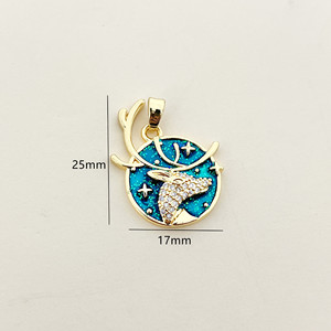 Pendentifs Thème Œil Turc en Alliage de Cuivre, Forme Étoile Ronde, Sertissage Clos, Bijou Unisexe, Accessoire Cadeau - Product Image 4