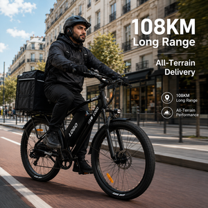 Bicicleta Eléctrica de Carga de 27.5 Pulgadas, 108 km de Autonomía, Motor de Alta Velocidad para Entrega de Alimentos, Precio de Fábrica al por Mayor - Product Image 1