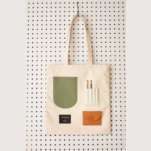 16.5 Inches Durable <b>Canvas</b> Tote Bag with Multiple Candy Colors New Design Portable <b>Handbag</b> With Multiple Pockets - Product Image 2