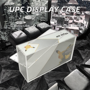 Vitrine de <span class=keywords><strong>collection</strong></span> portable en acrylique de qualité supérieure pour protecteurs de booster Po Kemon Célébration du couvercle magnétique moderne - Product Image 2