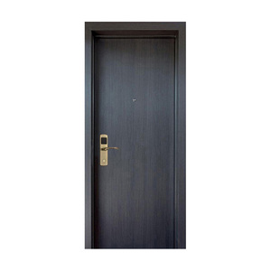 Puerta resistente al fuego interior de madera maciza de estilo moderno hecha a medida para hoteles para salidas de emergencia en villas y salas de estar - Product Image 1