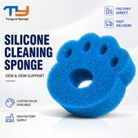 Éponge de nettoyage en silicone réutilisable pour cuisine, vente en gros d'usine