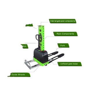 Elevador de palés semieléctrico y completamente eléctrico, 500kg, con batería, apilador de autoelevación, entrega rápida - Product Image 4