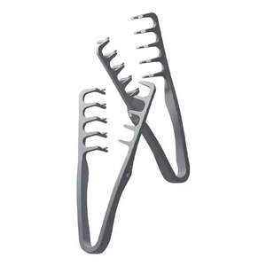 Commercio all'ingrosso ionico moda a forma di V pettine di massaggio in plastica con alto Cranio-top portatile frangetta radici per capelli soffice Logo personalizzato - Product Image 5