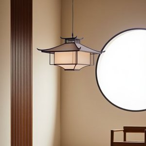 Nueva Lámpara Colgante Estilo Chino para Restaurante, Inspirada en <span class=keywords><strong>la</strong></span> Dinastía Song, Estética Zen, Luz LED para Vestíbulo, Tradicional - Product Image 1