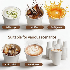 แก้วกาแฟกระดาษเคลือบชั้นสองแบบใช้แล้วทิ้ง ดีไซน์ตามสั่ง ย่อยสลายได้ พร้อมฝาปิด - Product Image 5