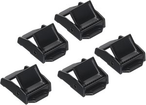 Hebillas de presión metálicas para correas de amarre de 5 mm, color negro - Product Image 1