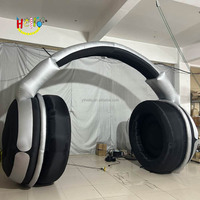 Casque gonflable personnalisé cabine DJ casque gonflable géant pour la publicité