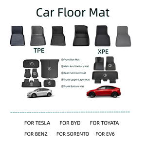 Tapis de Sol de Voiture Antidérapants et Étanche pour Toutes Saisons 2022 Model 3, 3 Pièces 3D XPE pour <span class=keywords><strong>Tesla</strong></span> Model 3 - Product Image 6