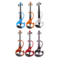 Violín Eléctrico Tamaño 4/4 con Diapasón de Ébano, Fabricante OEM de China, Suministro de Alta Calidad para Intérpretes y Grabaciones