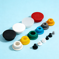 Bouchon d'étanchéité en caoutchouc silicone en forme de T OEM, résistant aux hautes températures, souple, pour l'étanchéité des flacons et verrerie de laboratoire