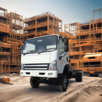 Camion de fret Fushun RHD à transmission intégrale 4x4, châssis de camion de fret, capacité de charge de 5 à 10 tonnes, conduite à droite, nouveau camion diesel Yuchai