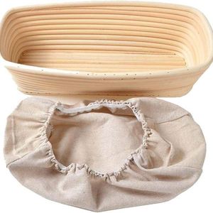 Moule à levain, couverture en tissu pour levain, crochet danois, panier à <span class=keywords><strong>pain</strong></span> en blé spelt, coupe-pâte carré, paniers à pâtisserie lavables - Product Image 3