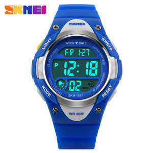Skmei Digital Watch Skm-1077 Pink Kids Sport Watch With Light And Alarm Waterproof 50M - Product Image 5