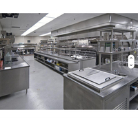 Équipement de cuisine commercial complet en acier inoxydable pour restaurant, hôtel, cantine, solution clé en main pour projet de cuisine