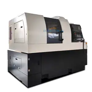 Torno CNC suizo de doble husillo SM385 de 7 ejes con alimentador de barra Máquina automática de precisión