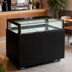 Vitrina Refrigerada de Vidrio de Una Sola Capa con Ángulo Recto y Enfriamiento por Aire, con LED y Desempañador, para Supermercados, Congelador/Refrigerador, Exhibidor de Pasteles - Product Image 5