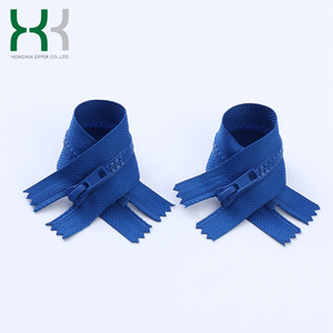 <span class=keywords><strong>HH</strong></span> <span class=keywords><strong>Marca</strong></span> 7 # Nylon Open-End Auto Lock Gris Cremalleras de cadena larga para prendas de vestir - Product Image 6