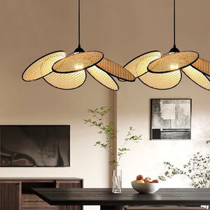 Lustres et suspensions en rotin pliables, adaptés aux ventes en e-commerce - Product Image 2