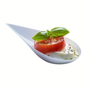 Cucharas de Degustación de Plástico Transparente en Forma de Lágrima de 4 Pulgadas para Aperitivos, Platos de Postre y Cuencos, Vajilla Asiática en Forma de Lágrima, Venta al por Mayor - Product Image 4
