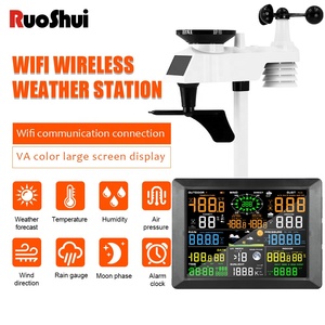 0310 Kỹ Thuật Số Thời Tiết Trạm UV Chỉ Số Loại 9 Trong 1 Màn Hình Lớn Trong Nhà Và Wifi Kết Nối Ngoài Trời Cảm Biến Kỹ Thuật Số Thời Tiết Trạm - Product Image 6