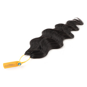 흑인 여성을위한 광대 한 깃털 크로 셰 뜨개질 헤어 사전 루프 크로 셰 뜨개질 인모 사전 분리 된 매듭없는 크로 셰 뜨개질 헤어 바디 웨이브 - Product Image 2